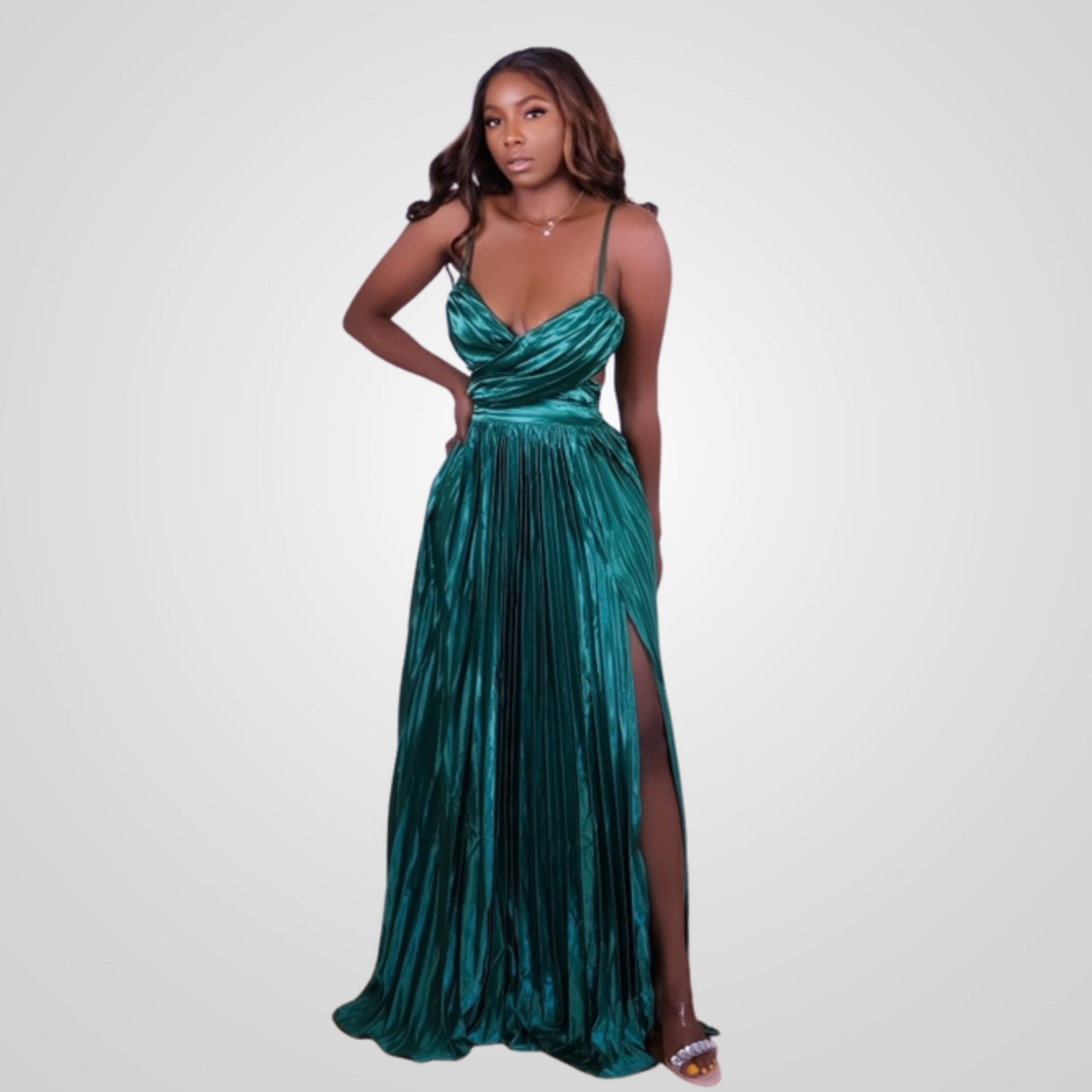 Having a Moment High Slit Maxi Dress In Emerald Green NOIRYA.COM Having a Moment High Slit Maxi Dress In Emerald Green NOIRYA.COM